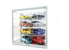 Sammler Vitrine LED beleuchtet, für Modelle, Acryl Glas, Rahmen silber