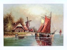 G. Seekatz, Vor Anker, Künstler-AK, ungelaufen, ca. 1990