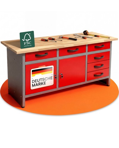 Ondis24 werkbank rot werktisch - werkbank,