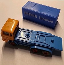 Faller AMS Container LKW 480 Gelb Dietrich Spedition Zinkmotor