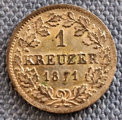 Bayern kreuzer 1871 ludwig - 1,