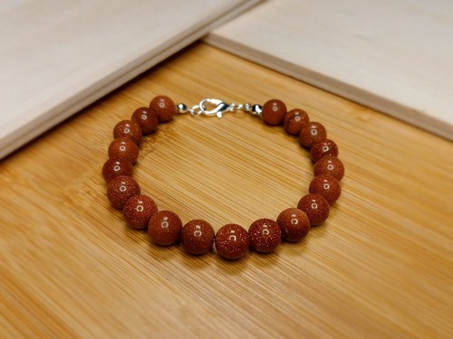 Echtes 8mm sandstein - echtes, armband