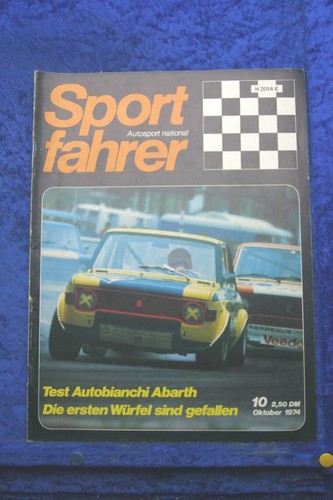Sportfahrer autobianchi - sportfahrer, 10/74 autobianchi