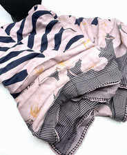 Vintage original Christian Dior Tuch Schal Halstuch feste Seide ca. 84 x 87 cm