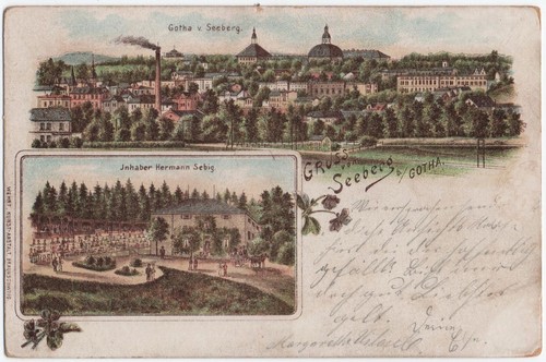 Alte litho gotha gruss vom - alte, litho-ak