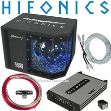 B-Ware Hifonics MBP1000.4 Subwoofer Endstufe Kabel Auto Set komplette Anlage