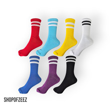 Unisex Sportsocken mit Streifen – Bunte Retro Baumwollsocken – Retro Style