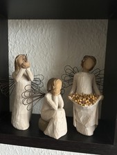 3 x Willow Tree Figur Demdako Susan Lordi Angel of Caring - Freedom - Sunshine 