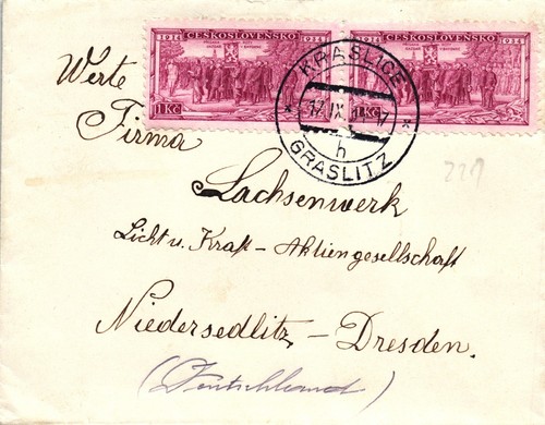 Graslitz brief aus konstadt - graslitz,,