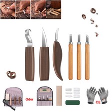 6/10X Schnitzwerkzeug Schnitzmesser Satz Holz Schnitzen Schnitzeisen Messer set