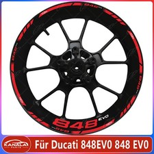  Motorrad wasserdicht aufkleber felge aufkleber Für Ducati 848EVO 848 EVO Neu