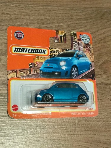 Matchbox fiat 500 turbo blau - 500,