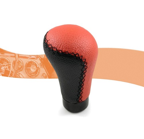Schaltknauf rot leder - rot,
