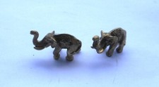Elefant Elefanten Figur Messing brass 3,8 x 1,8 x 1 cm (BxHxT)