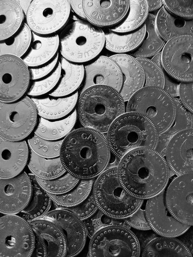 Münzen adler token gelocht - adler,