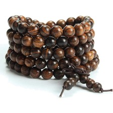 Tibetisches Perlenarmband 8mm Holz Mala Gebetskette Buddha Armband Herr Damen