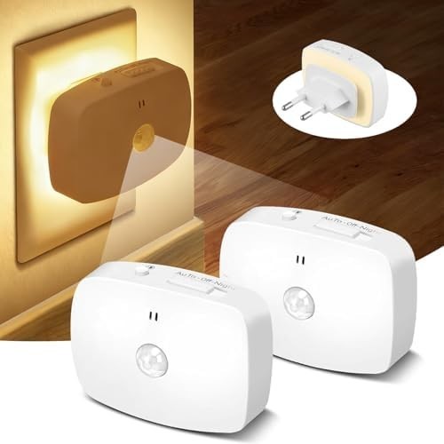 Led nachtlicht steckdose - 2x,