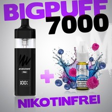 Wondervape  + Liquid  Big Puff Kit - Nikotinfrei - 0mg E-Zigarette Vape E-Shisha
