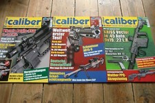 CALIBER Waffenzeitschrift, Waffenmagazin, 3-Ausgaben 01/2018, 06/2019, 02/2021