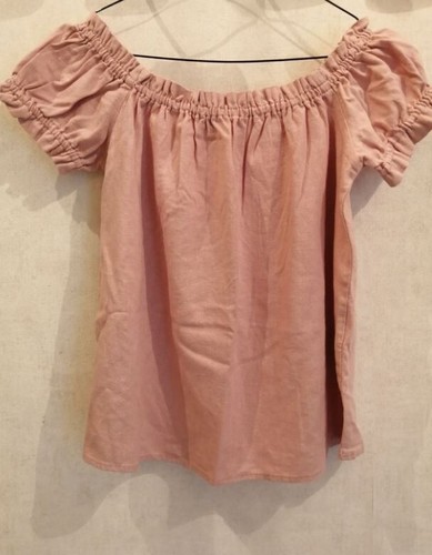 Rosa bluse leinenmischung - rosa,