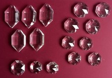 Kristall Prismen verschiedene Formen 16 Stück von 3cm bis 6cm