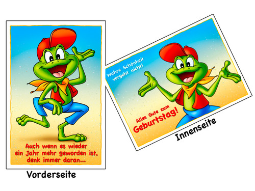 Geburtstagskarte xxl - a4,