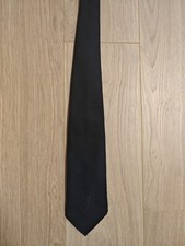 Shibumi Schwarze Grenadine Seiden-Krawatte 100% Seide