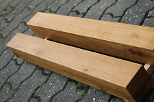 Eiche Tischbeine Tischfuß Kantholz Vierkantbein Möbelfuß Untergestell 8x8cm NEU