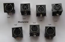 NoName, 1 Stück Mini-DIN-Einbaubuchse, 8pol, Print, unbenutzt