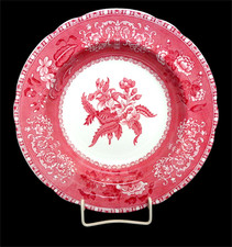 Suppenteller Spode Pink