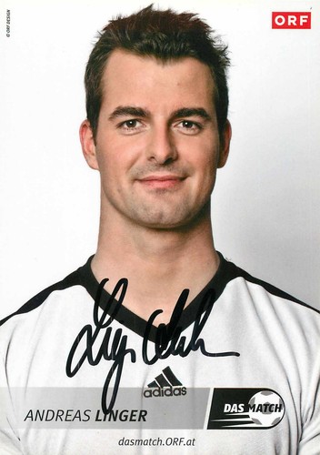 Autogramm andreas linger - andreas,