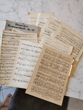 30 sehr alte Notenblätter ,Notenschrift, Noten,  Basteln  Deko Vintage Chabby ,