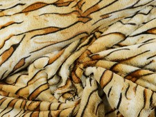 FELLIMIAT Fell Plüsch Stoff Kunstfell Tierfell Decken Safari TIGER EUR 12,98/m