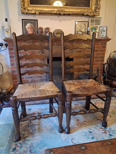 Vintage paar eiche leiter - vintage,