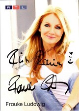Original Autogramm Frauke Ludowig RTL /// Autogramm Autograph signiert si 350593