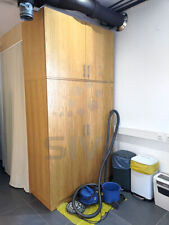 Garderobenschrank Büro-Schrank 4-türig groß Garderobe Schreinerschrank Echtholz