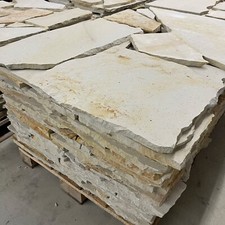 1m2 Naturstein Sandstein Creme Beige Polygonalplatten Mosaik Steinplatten 20mm