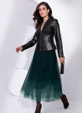 Lederblazer schwarz - , 38