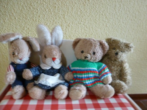 4teile konvolut teddybären - konvolut,