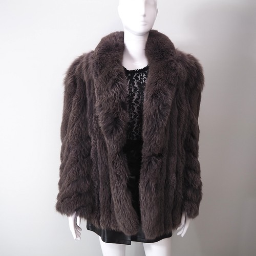 Vintage echt fuchspelz mantel - echt,