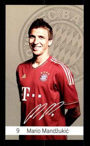 Mario mandzukic autogrammkarte - mario,