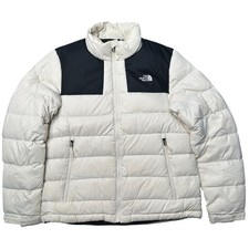 The North Face gefütterte Jacke Damen Lhotse 700 Daunen Größe Large weiß & schwarz