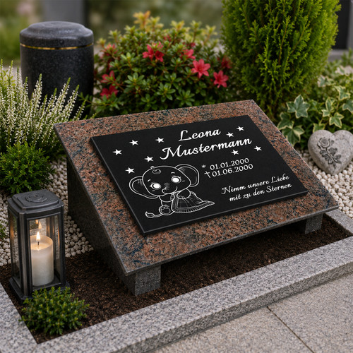 Granit grabstein multicolor - granit,