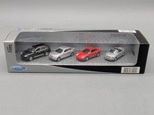 Modellautos H0 1:87 Welly 4-teiliges Fahrzeug Set Porsche BMW Porsche Audi OVP
