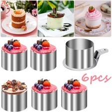 6xDessertringe und Speiseringe