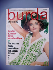 Burda Moden Zeitschrift 7 Juli 1968 mit Schnittmustern + Arbeitsanleitung