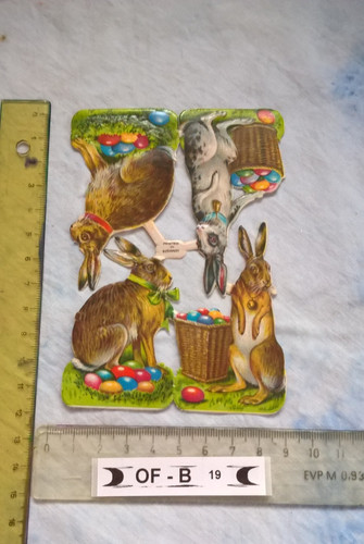 B019 bogen 4 osterhasen - of-b019, :