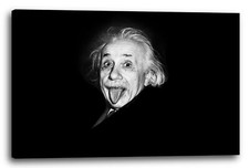Wandbild Albert Einstein Zunge