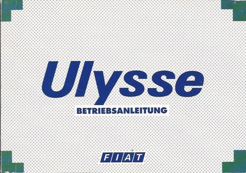 Betriebsanleitung fiat ulysse - fiat,