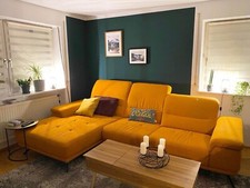 Couch L-Form senfgelb